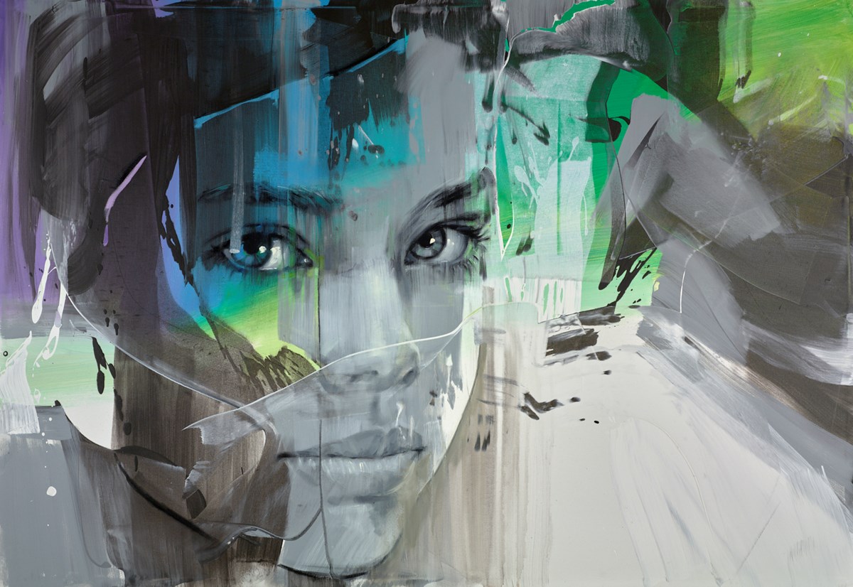 Don't Look Back Original Painting on Box Canvas by Pier Toffoletti ART00177313