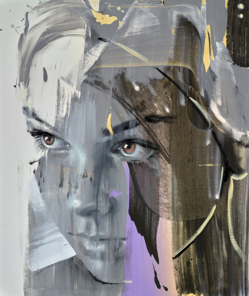 Golden Stare Original Painting on Box Canvas by Pier Toffoletti ART00177311