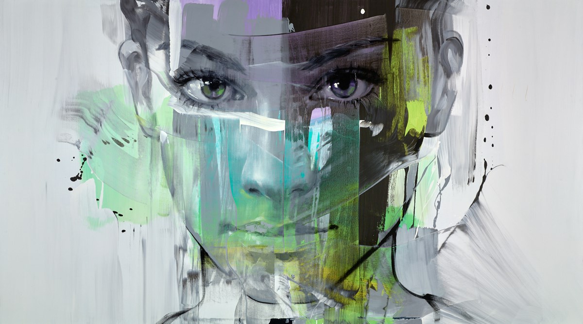 Straight Forward Original Painting on Box Canvas by Pier Toffoletti ART00177315